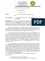 Name of Activity: Date: Venue: Participants: Description: The Department of Education (Deped) Announced The Decision of The