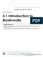 3.1 Introduction To Biodiversity: IB Environmental Systems and Societies