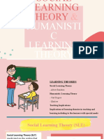 Topic 5 - Learning Theories (Social Learning Theory & Humanistic Learning Theory)
