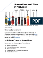 Types of Screwdriver and Their Uses (With Pictures)