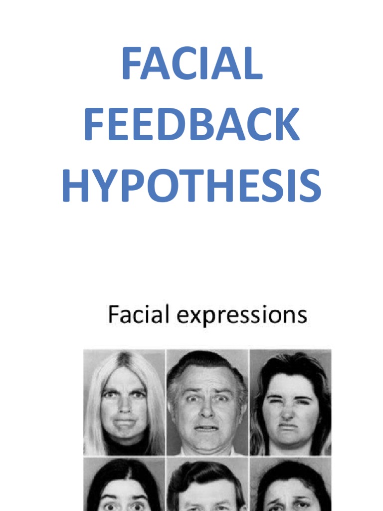 facial feedback hypothesis is defined as quizlet