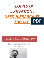 Need Hierarchies Theory