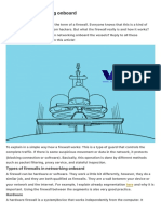 Types of Firewalls in Networking Onboard