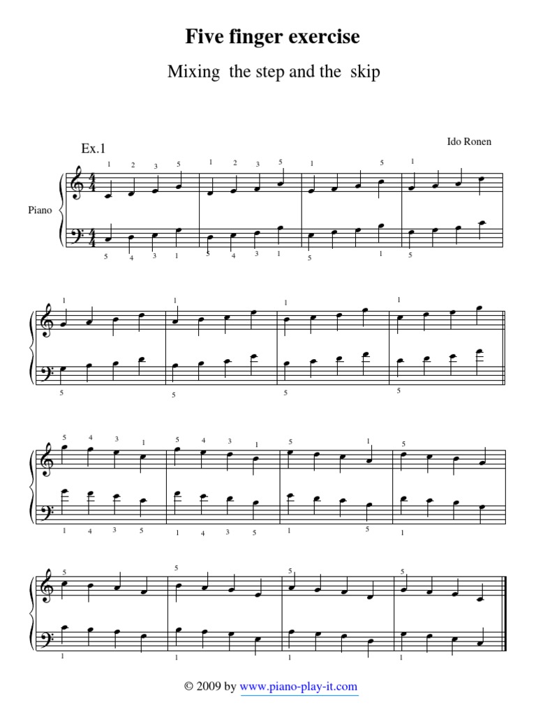 Five Finger Step & Skip 1 | PDF