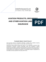 Aviation Products, Grounding and Other Aviation Liabilities Insurance