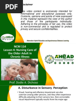 NCM 114: Care for Older Adults Module 1 | PDF | Ageing | Old Age