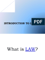 Introduction To Law