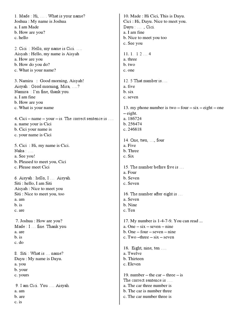 Menguasai BING: Latihan Soal SMA Kelas 1