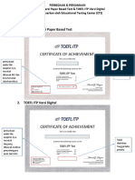 PERBEDAAN TOEFL ITP Versi PBT & Versi Digital