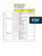 Rundown Meet & Greet BMW Management Goes To Bandung City 11 - 12 MARET 2023