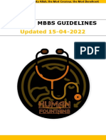 Updated 15-04-2022: 4 Year Mbbs Guidelines