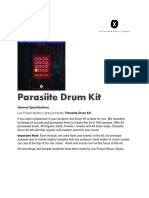 Parasiite Drum Kit: General Specifications