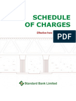 SBL-Schedule of Charges