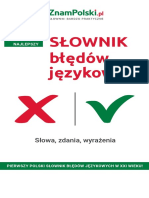 Słownik Błędów Językowych: Słowa, Zdania, Wyrażenia