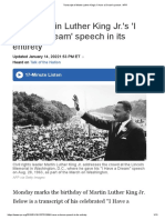 Transcript of Martin Luther King's 'I Have A Dream' Speech - NPR