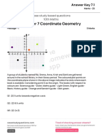 (Answer Key 7.1) - (Chapter Coordinate Geometry)