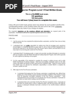 NACE Coating Inspector Level 1 Overview | PDF | Coating | Certification