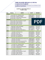 Ta'Mir Masjid Besar Al Huda Kecamatan Paron: Jadwal Khotib Jum'At TAHUN 2022