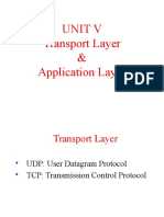 Unit V Transport Layer & Application Layer