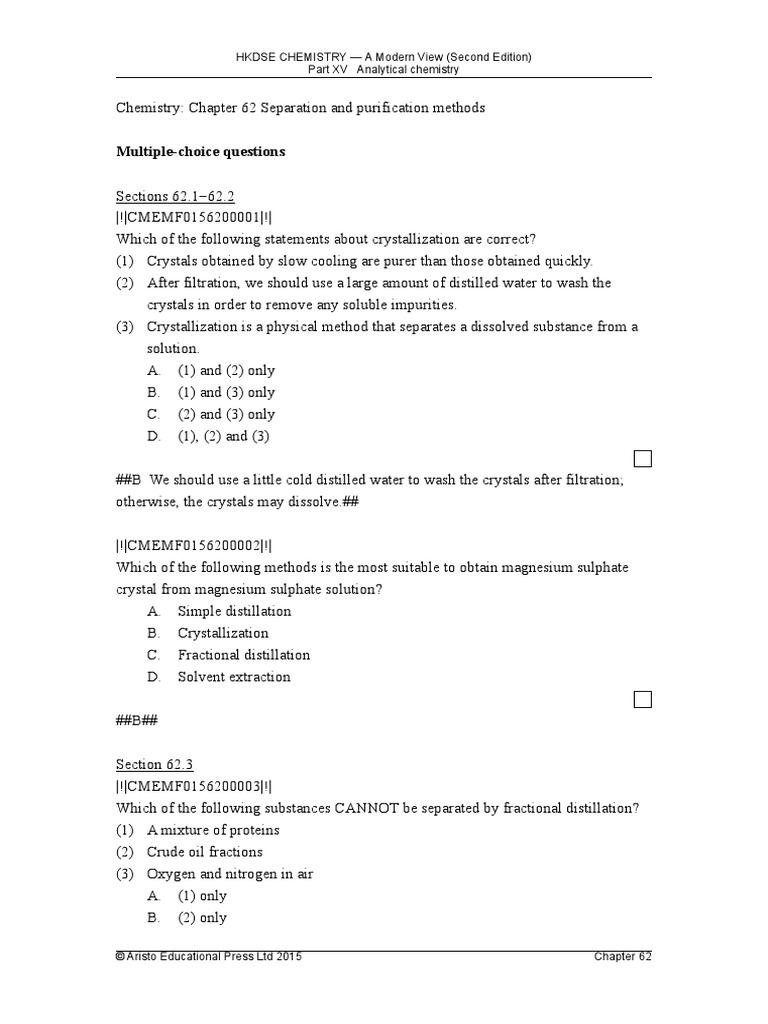Chapter 62 MultipleChoice Questions Download Free PDF