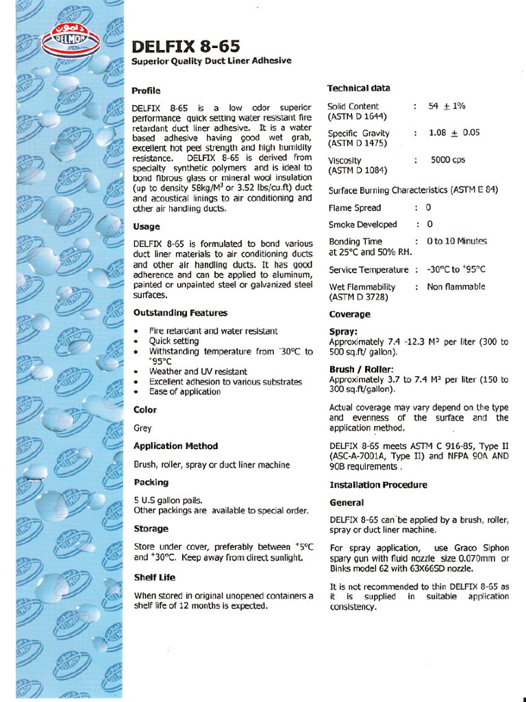 Delfix 8-65 | PDF