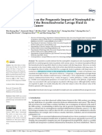 A Preliminary Study On The Prognostic Impact of Neutrophil To Lymphocyte1