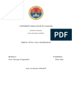 Algebre Di Lie e Loro Classificazione: Universit ' A Degli Studi Di Cagliari