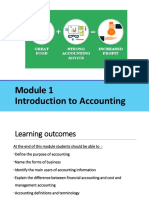 Module 1-Introductory Theory and Practice of Accounting