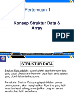 Pertemuan 1: Konsep Struktur Data & Array