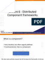Lecture 6 - Distributed Component Frameworks