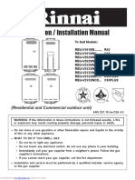 Rinnai Water Heater REU-V2532W-US