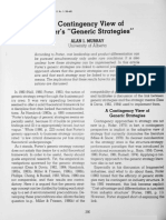 A Contingency View of Porter's "Generic Strategies"