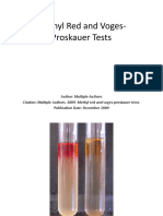 Methyl Red and Voges Proskauer Tests