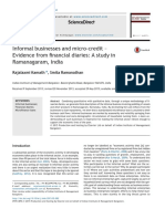 Informal Businesses and Micro-Credit - Evidence From Financial Diaries: A Study in Ramanagaram, India
