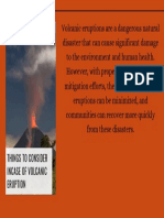 Things To Do Incase of Volcanic Eruption