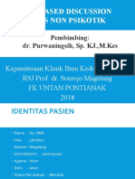 Case Based Discussion Kasus Non Psikotik: Pembimbing: Dr. Purwaningsih, Sp. KJ.,M.Kes