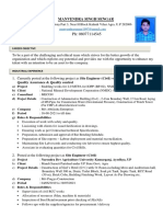 Manvendra Singh - Resume