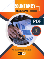 Accountancy: Mock Paper