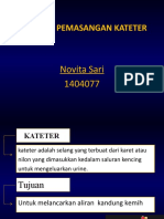 Prosedur Pemasangan Kateter: Novita Sari 1404077