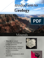 Introducción A La Geologia