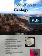 Introduction to Mineralogy and the Rock Cycle