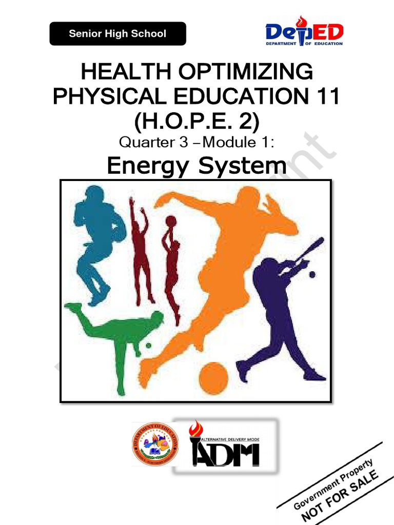 HOPE11 q3 Mod1 Energysystem v5 | PDF | Aerobic Exercise | Skeletal Muscle