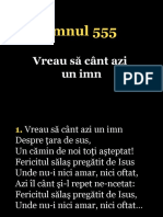 Imnul 555: Vreau Să Cânt Azi Un Imn