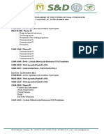 Indicative Programme of The International Symposium YAOUNDÉ, 15 - 16 DECEMBER 2022