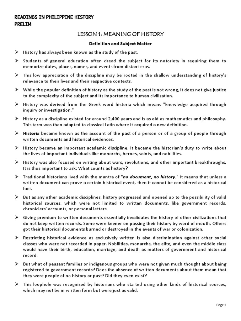 Understanding the Complex and Dynamic Nature of History: An Analysis of ...