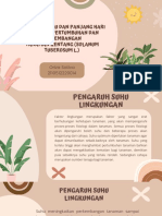 Pengaruh Suhu Dan Panjang Hari Terhadap Pertumbuhan Dan Perkembangan Tanaman Kentang (Solanum Tuberosum L.)