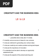 Entrepreneurship - L8 To L9