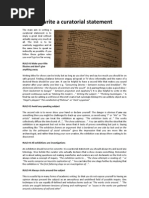 Download How to Write a Curatorial Statement by Pablo Sa SN63555230 doc pdf