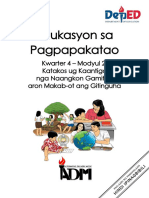 Esp2 - q4 - Mod2 - Katakos Ug Kaantigo Nga Naangkon Gamiton Aron Makab-Ot Ang Giti