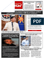 Ournal: Marcos Promises To Protect Migrant Workers' Welfare and Forget Connections With Host Countries